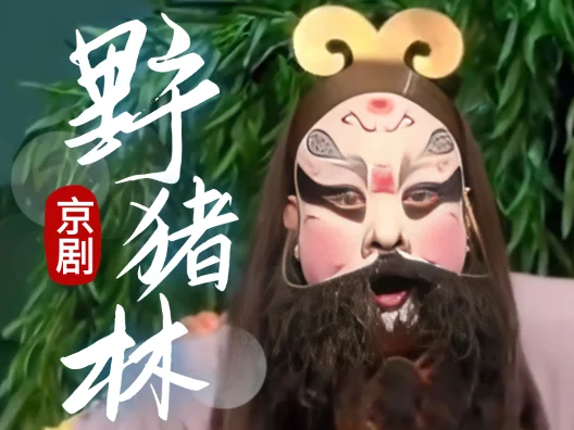 京剧《野猪林》鲁智深VS小毛贼，由杨威饰演鲁智深