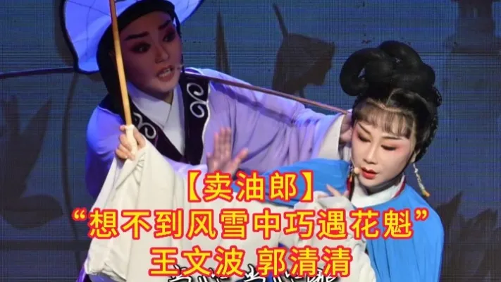 【卖油郎】搭救花魁后命运就此改变。#王文波，郭清清 #阿小越剧团#卖油郎#郭清清#越剧经典名段#王文波