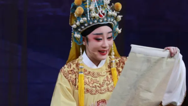 越剧《孟丽君》｜『杨婷娜』。“真是妙啊，好一个亭亭玉立画中人”。上海越剧院。