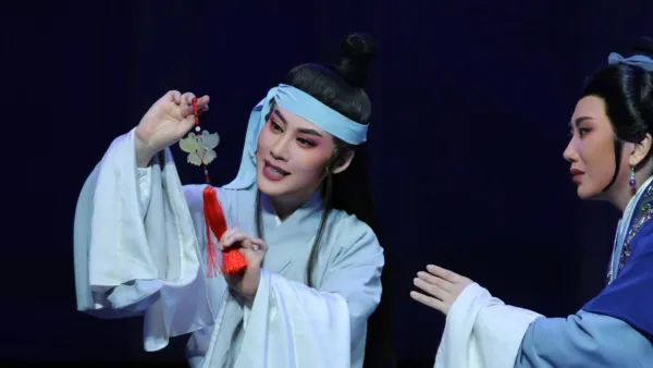 这是雪白蝴蝶玉扇坠